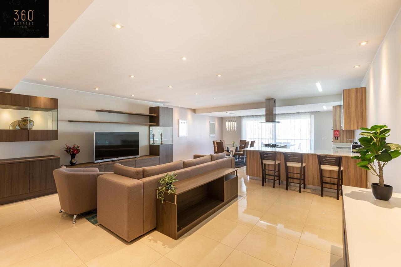 Seafront, Designer Apt With Private Terrace & Wifi By 360 Estates Pieta Экстерьер фото